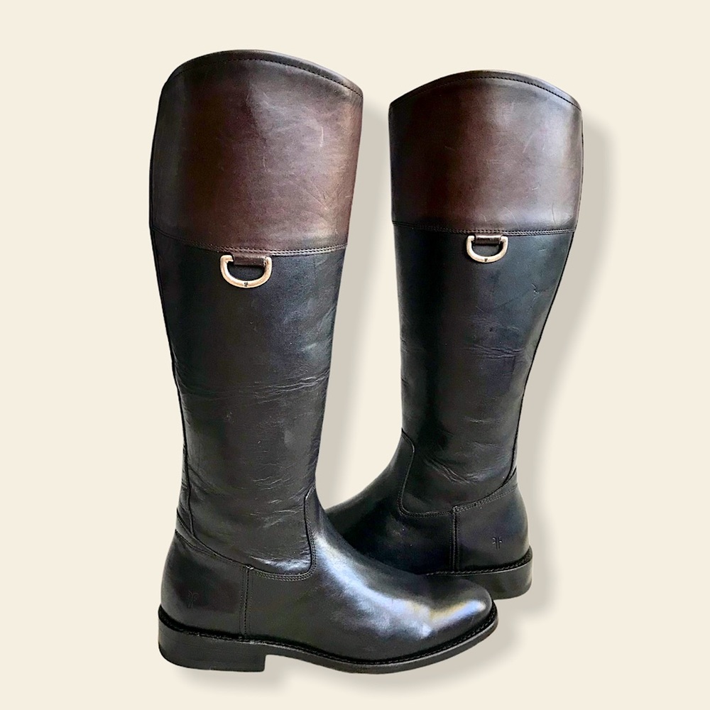 Frye Jayden D-Ring Multi-Tone KneeHigh Riding Boot - Picture 5 of 14